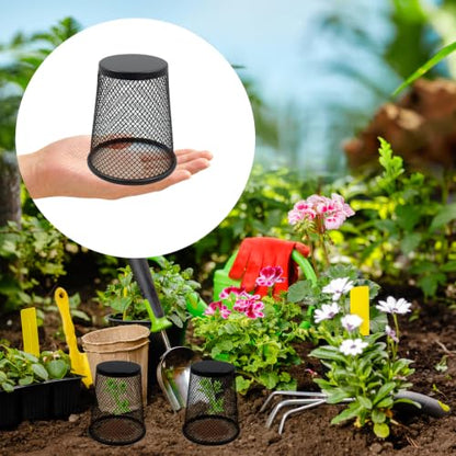 6 PCS Small Chicken Wire Plant Covers for Seedling, 3.5 Inch Mini Garden Cloches Metal Netting Protectors for Keeping Chicken Squirrels Birds Out, Only Suitable for Very Small Seedlings or Seeds