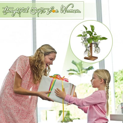 Plants Propagation Stations Bulb Glass Propagation Birthday Gift for Women - color: Gray