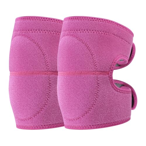 M METERXITY 2-Pack Gardening Knee Pads, Thick Foam Garden Knee Pads with Adjustable Straps for Garden/Construction/Flooring/Cleaning, Suitable for 13"-15" Leg Circumference Size m [Rose Red] - color: Rose Red, size: Medium