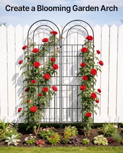 Suteck Garden Trellis for Climbing Plants Outdoor, 71” H x 20” W, 2 Pack - style: 71 x 20"/ 2Pack