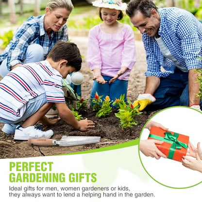 WORKPRO Garden Trowel with Wood Handle, Stainless Steel Narrow Hand Shovel