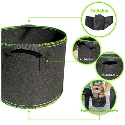 Segreto 30 Gallon Grow Bags Flower Pots Plant Container - size: 30 Gallon
