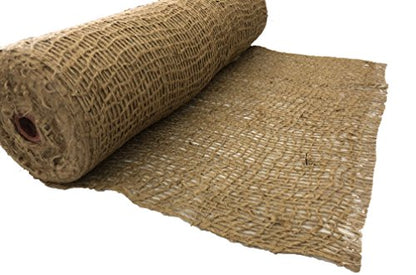 AK Trading CO. Jute Erosion Control, Soil Saver Mesh Blanket - 48" Wide x 75 Yard Roll (225 feet Long) - 900 Sq. Ft. Coverage - size: 75 Yards