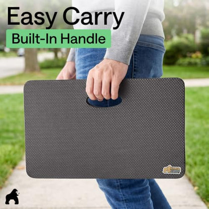 GORILLA GRIP® Extra Thick Foam Kneeling Pad for Gardening, 17.5x11 Charcoal - color: Charcoal
