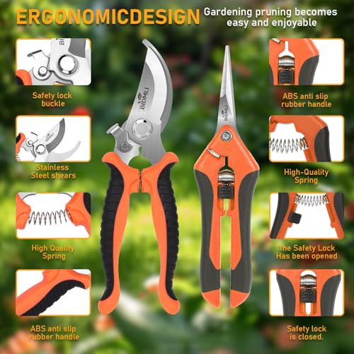 4-Pack Multifunctional Garden Scissors Set - style: BIDMLI05