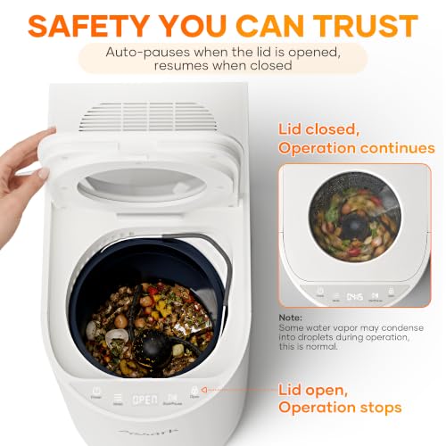 5L Electric Composter for Kitchen,2026 Smart Large Countertop Compost Bin - size: 5L