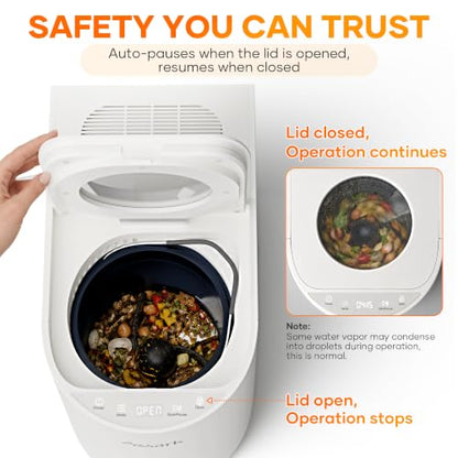 5L Electric Composter for Kitchen,2026 Smart Large Countertop Compost Bin - size: 5L