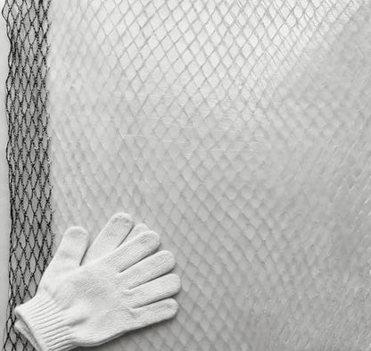 HDPE Diamond Anti-Hail & Anti-Bird Netting,40g/㎡,Tear/UV Resistant & Anti-Aging.Protection for Gardens,Farms,Orchards,Includes Work Gloves,3×10m/9.8×32.8ft - size: 3×10m/9.8×32.8ft