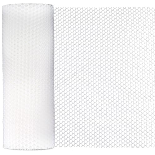 Plastic Chicken Wire Mesh,16in x 40FT White Plastic Netting Fence - color: White-16IN×40FT