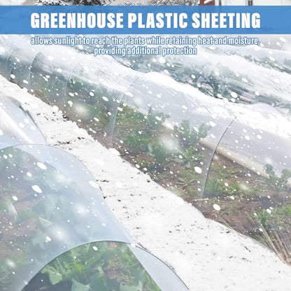 Legigo 12 X 26 Ft Clear Greenhouse Plastic, Plant Covers Freeze Protection - size: 12 x 26 Ft