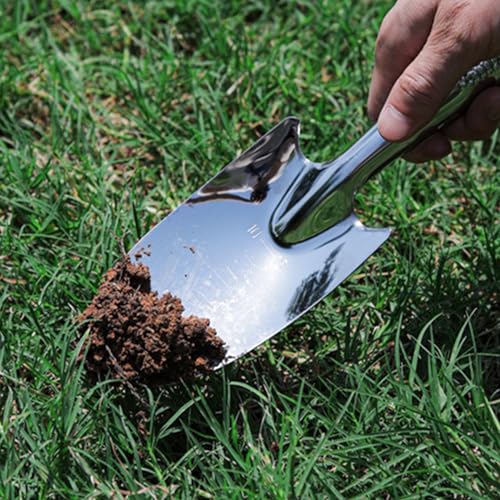 Garden Trowel Stainless Steel Rust Resistant Hand Shovel Garden Spade - color: Wide Shovel