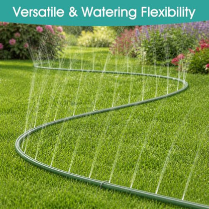 25 FT Soaker Hose for Garden Lawn, Water Saving Sprinkler Hose