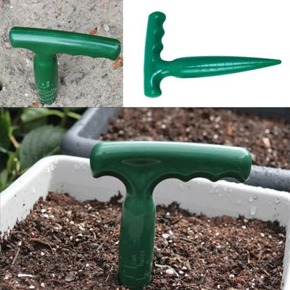 3 Pack Hand Dibber with 4 Inch Measuring Scale Small Plastic Seed Dibber Bulb Planter Tool Seed Planter Herb Seeds Planting Dibbers for Seedlings Vegetable Seeds Garden Kit Tulip Flower Bulbs