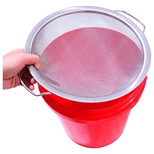 Fine Mesh Paint Strainer 60 Mesh Stainless Steel Paint Filter Emulsion Honey Funnel Filter Cover Fits 5 Gallon Paint Bucket Filter Tool Insert Strains (1 pc) - size: 1 pc