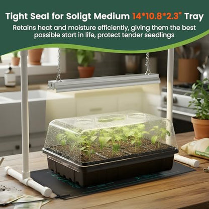5 Pack 5" High Humidity Domes for SOLIGT 14*10.8*2.3" Seed Starting Trays - size: 5 domes for 1014 trays