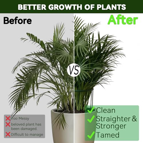 Thealyn 20 Pack Plant Support Stakes, 10" x 24" Peony Cages and Supports - size: 20Pack 10"x24"
