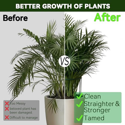 Thealyn 20 Pack Plant Support Stakes, 10" x 24" Peony Cages and Supports - size: 20Pack 10"x24"