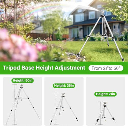 Heavy Duty Impact Sprinkler on Tripod Base,50 Inch Tripod Sprinkler - size: 50in