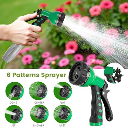 SPECILITE 50 FT 1/2" Polyurethane Coil Garden Hose with Spray Nozzle