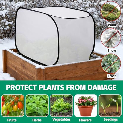 23"x17"x17" Pop up Frost Protection Plant Cover, Plants Freeze Protection - color: 23 x 17 x 17 inch