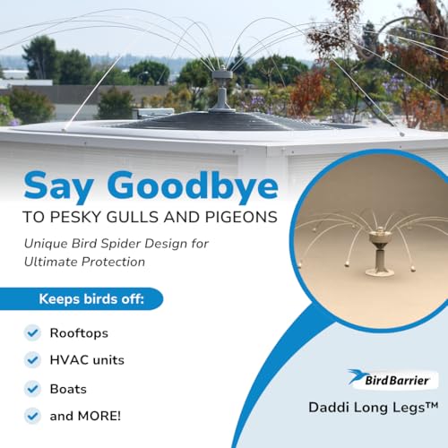 Bird Barrier Daddi Long Legs 8 Ft Bird Spider, Bird Deterrent for Boats
