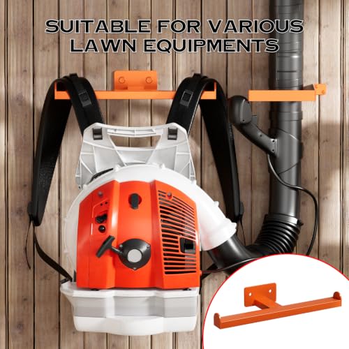 Backpack Leaf Blower Hanger with Tube Hook, Orange, 2 Packs - color: Orange 2 Packs