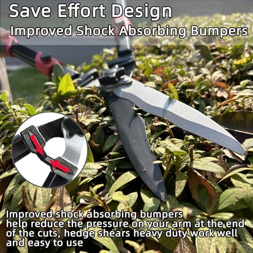 YRTSH Hedge Shears, Extendable 26"-32" Hedge Clippers with Sharp Wavy Blade - style: Telescopic Hedge Shears