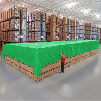 RENEGADE Industrial Tarp 60x40 ft Green – Extreme Duty, Waterproof, UV-Resistant, PFAS-Free – Commercial Tarp for Heavy Equipment, Construction Yards & Bulk Material Covers - color: Green, size: 60x40