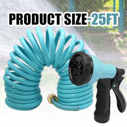 25ft EVA Garden Hose - color: Blue, size: 25FT