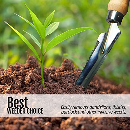 Betus Manual Hand Weeder - Multi Use Gardening Trowels for Easy Weed Puller, Digging, Cutting, Gauging, Transplanting, Rust-Proof and Anti-Scratch Garden Hand Shovel Weed Tool for Yard Lawn and Farm