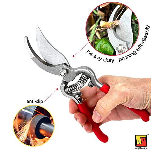 Wellmax 12-Piece Heavy-Duty Garden Tools Set