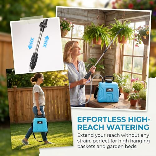 High Reach Plant Waterer with Spray Can Electric Water Sprayer
