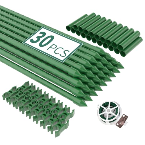 PROWORX Garden Plant Stakes, 16 Inch 30 Pack DIY 4ft 5ft 6ft Tomato Stakes - size: 16 Inch 30 Pack