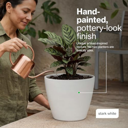 8" Vogue Planter in Stark White - color: Stark White