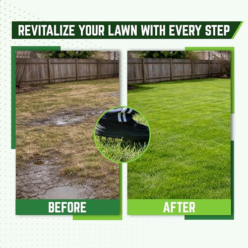 Mays Garden Shoe - Spiked Aerator Shoes | Adjustable Lawn Aerator Shoes for Grass, Soil, Garden, Epoxy Floors | Heavy Duty Stainless Steel Spikes | Yard & Grass Care Tool | Size 12 - size: Size 12