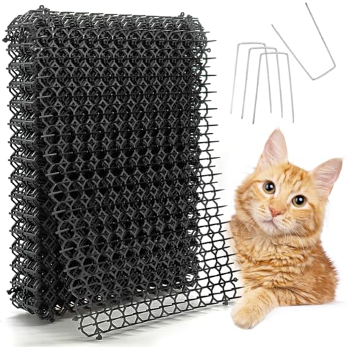 Scat Mat for Cats 16 x 13 Inch, Digging Deterrent for Dog, 8 Pack Cat Spike Deterrent Mats for Indoor/Outdoor, Pet Training Mat to Protect Furniture, Sofa, Plants & Garden - size: 8 Pack