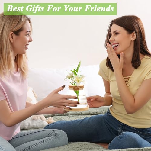 2 Pcs Plants Propagation Station, Desktop Glass Planter Station