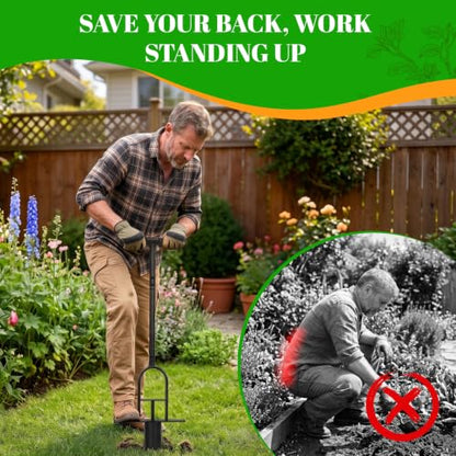 Grass Plugger Tool – Heavy Duty, Long Handle