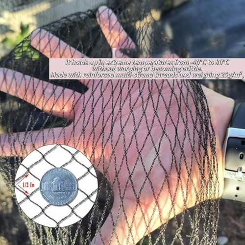 JUNFLYING 10x30 Ft Pond Netting for Leaves, 1/2 in Fine Mesh Net Cover - size: 10x30ft