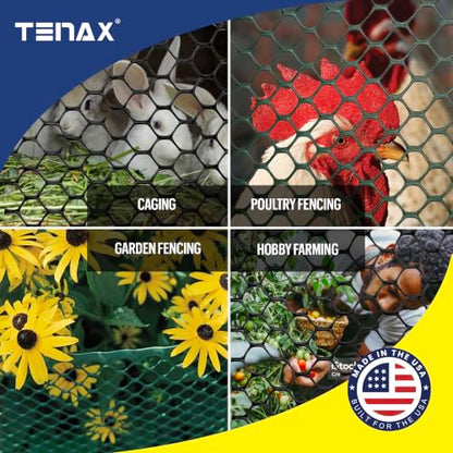 Tenax 2A230090 Poultry Fence 3' x 25' Black Made in USA - color: Black, size: 3-ft x 25-ft