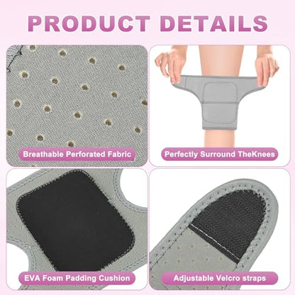 M METERXITY 2-Pack Gardening Knee Pads Thick Foam S Grey - color: Grey, size: Small