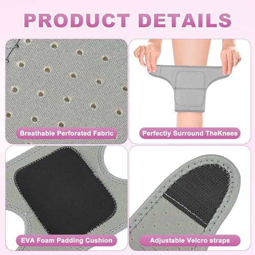 M METERXITY 2-Pack Gardening Knee Pads Thick Foam S Grey - color: Grey, size: Small