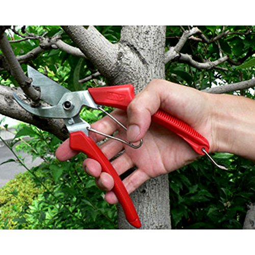 ARS 120DX 8-Inch Precision Pocket Secateur Heavy Duty Pruner Red