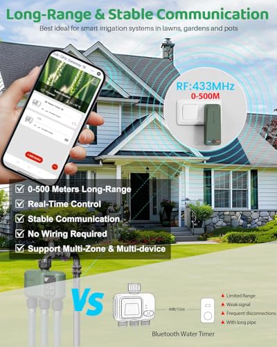 WiFi Water Timer 3 Zone for Garden Hose - size: 3 Outlet