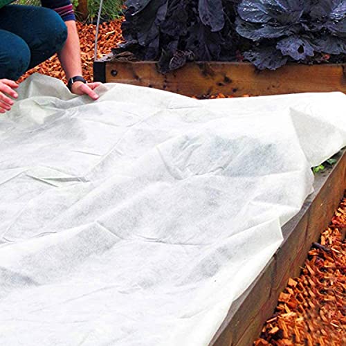 Alpurple Winter Plant Covers Freeze Protection -Warm Rectangle Plant Protection Cover, Frost Cloth Blanket Protecting Fruit Tree Potted Plants from Freezing Animals Eating (13 x 6.5 Feet) - color: 13 x 6.5 Feet