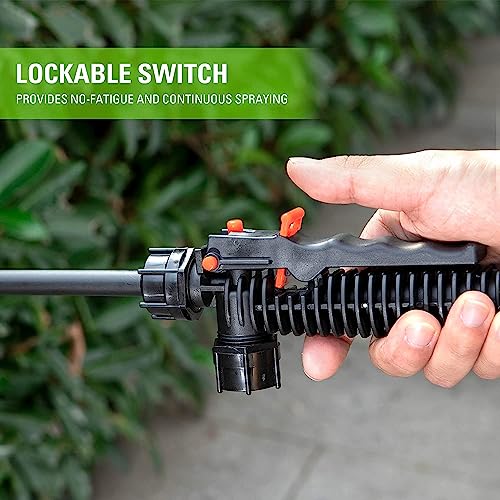 Greenworks 24V 4 Gallon Battery Powered Backpack Sprayer with 5 Tips, 70PSI Pressure-Weed Killer, Pest Control, Sanitizing & Garden Spraying, High-Pressure Sprayer, 2.0Ah Battery and Charger Included - size: W/ Battery & Charger