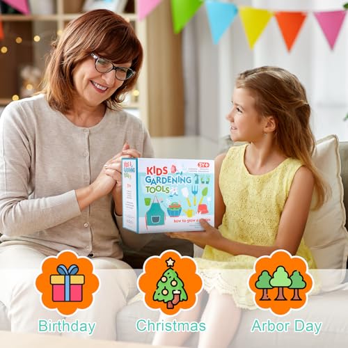 FITNATE Kids Garden Tools Set,6 PCS, Aged 3+