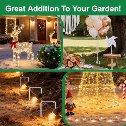50 Pack Landscape Staples Galvanized - 6 Inch 11 Gauge Plant Cover Stakes for Securing Weed Barrier Fabric, Lawn Staples Tent Stakes Garden Stakes Fence Stakes Landscaping Fabric Ground Stakes - color: Silver