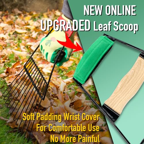 Altdorff Steel Leaf Scoops, Hand Rakes for Picking Up Leaves, Sturdy Garden Large Leaf Grabber Leaf Rake for Picking up Leaves, Collect Garbage and More