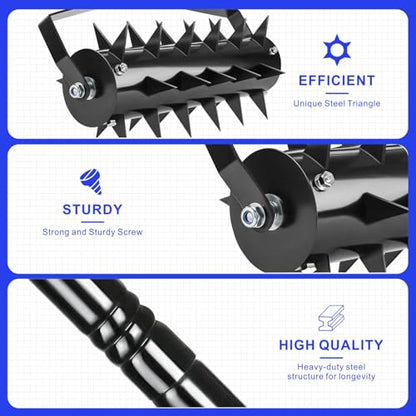 Lawn Aerators, Gs, Yards, Loose Soil in Farmland, Ging Lawn Aerator Tool, Upgraded Heavy Du Aerator Lawn Soil Penetrator Spikes, for G Grass Patio Yard